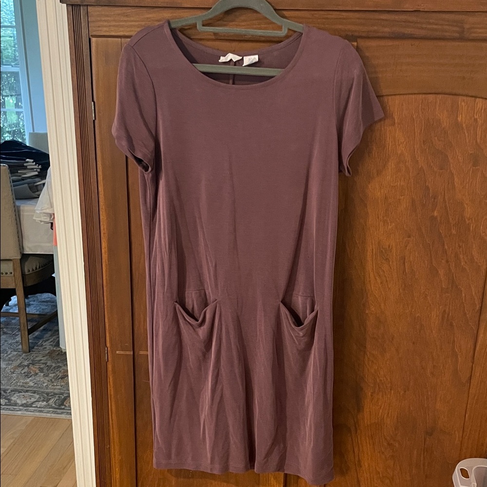 Sigrid Olsen Mauve Mini Dress with Pockets